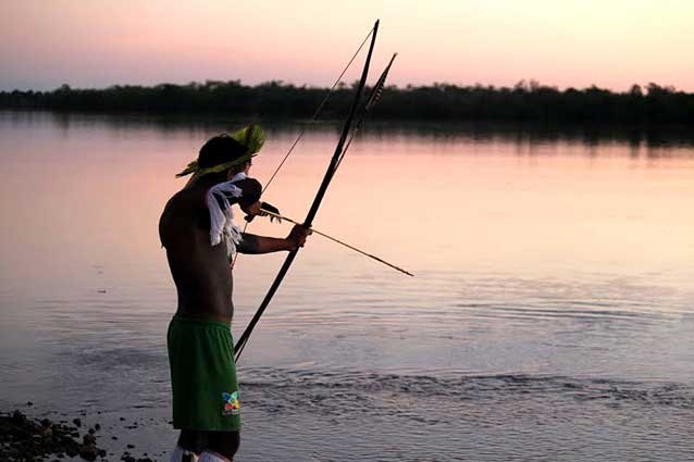 Traditional fishing in the Xingu. Photo Credit: Christian Poirier