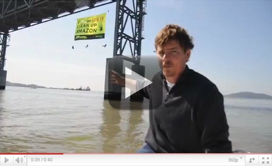 Video - Daring action on the Richmond bridge in solidarity with the communities in Ecuador
