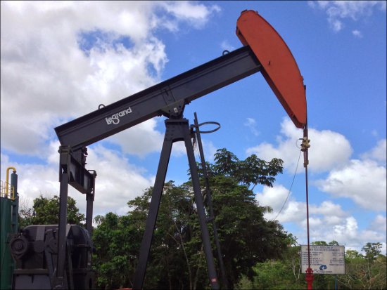 Texaco oil well in the Ecuadorian Amazon