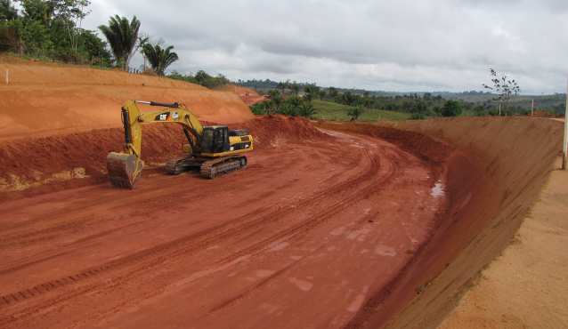 Belo Monte's massive road work continues unabated.