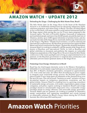 Amazon Watch's 2012 Priorities