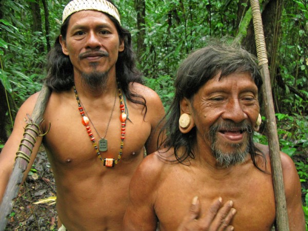 Waorani hunters in the Yasuní Rainforest. Photo  Credit: Scott Wallace