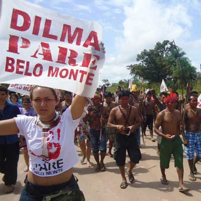 Ocupando canteiro de obras da barragem de Belo Monte