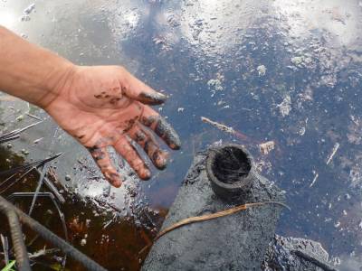 Indigenous monitors record contamination within Pacaya Samira. Photo: ACODECOSPAT
