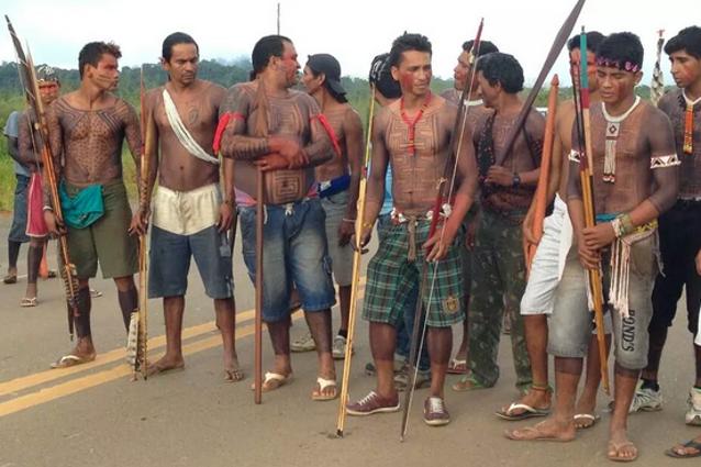 Brazil Security Forces Shoot Peaceful Indigenous Protesters with Rubber Bullets