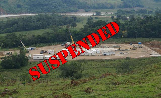 The Magallanes gas exploration project has been temporarily suspended in U'wa ancestral territory, Colombia