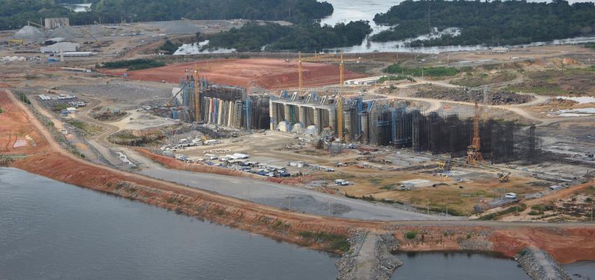 The Belo Monte mega-dam in Brazil