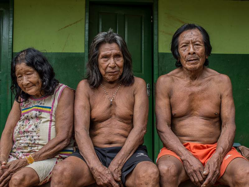Mikron elders. Altamira, Brazil. Photo credit: Maira Irigaray / Amazon Watch