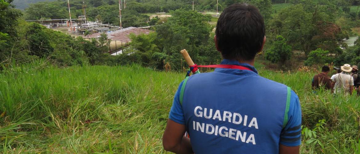 U'wa Indigenous Guard. Photo credit: Amazon Watch