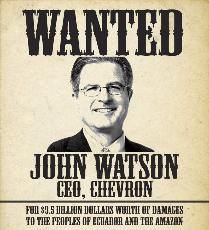 Wanted: Chevron CEO John Watson